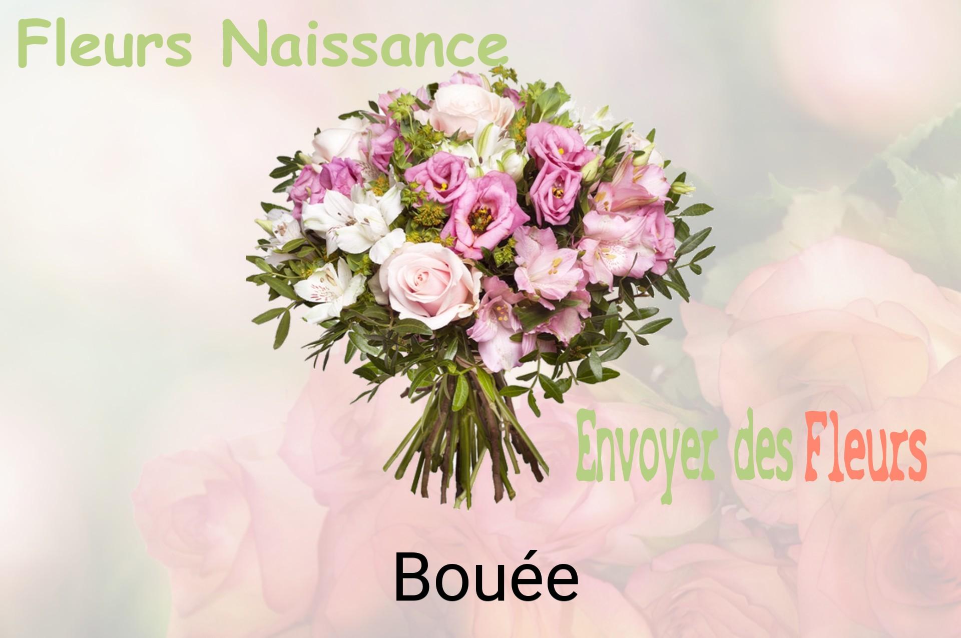 Bouquet de fleurs de naissance livré à Bouée